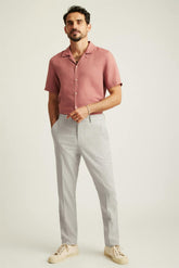 Primo Chino / Bonobos - stone grey navy pinstripe