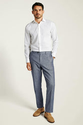 Primo Chino / Bonobos - mid blue linen twill