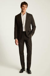 Jetsetter Italian Wool Dress Pant / Bonobos - chocolate brown sharkskin