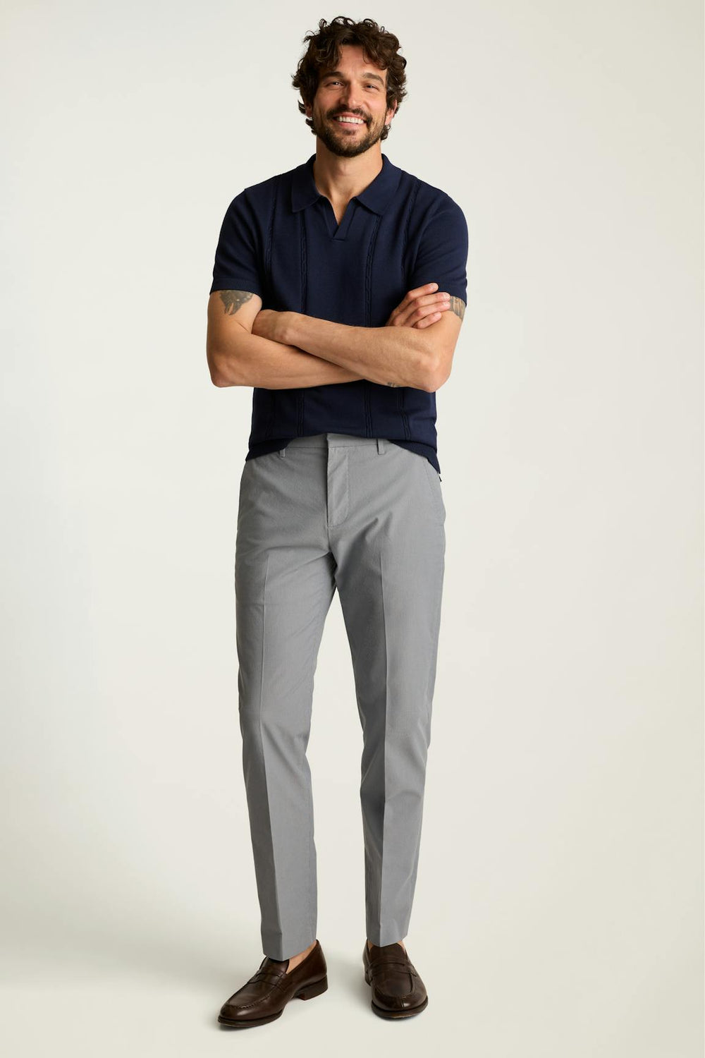 Weekday Warrior Dress Pants / Bonobos - tuesday grey blue stripe