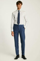 Jetsetter Wool Dress Pant / Bonobos - mid blue glen plaid