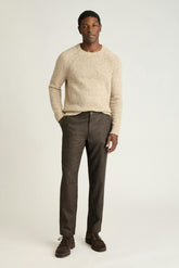 Wool Drawstring Trouser / Bonobos - dark brown twill