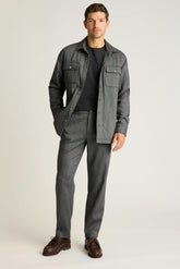 Wool Drawstring Trouser / Bonobos - grey herringbone