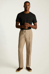 Linen Blend Boardwalk Pant / Bonobos - khaki herringbone linen