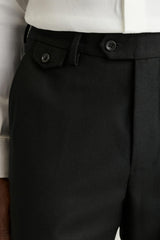 Jetsetter Italian Brushed Wool Dress Pant / Bonobos - black