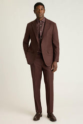 Jetsetter Italian Brushed Wool Dress Pant / Bonobos - chestnut brown