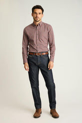Everyday Lightweight Flannel Shirt / Bonobos - rust wilfred plaid