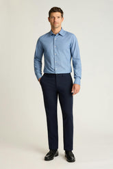 Tech Button Down Shirt / Bonobos - navy greville texture