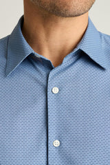 Tech Button Down Shirt / Bonobos - navy greville texture