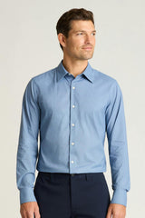 Tech Button Down Shirt / Bonobos - navy greville texture