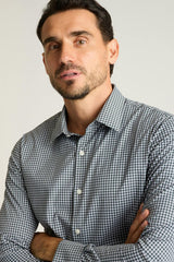 Tech Button Down Shirt / Bonobos - lavender gingham