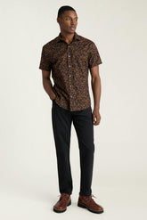 Riviera Short Sleeve Shirt / Bonobos - black rust tigers