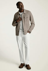 Nantucket Linen Overshirt / Bonobos - brown glen check