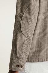Nantucket Linen Overshirt / Bonobos - brown glen check
