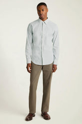 Tech Button Down Shirt / Bonobos - olive floral geo