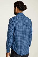 Tech Button Down Shirt / Bonobos - navy blue gingham