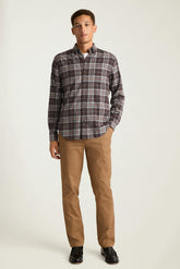Everyday Lightweight Flannel Shirt / Bonobos - chocolate blue plaid