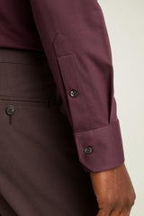 Tech Pique Button Down Shirt / Bonobos - burgundy