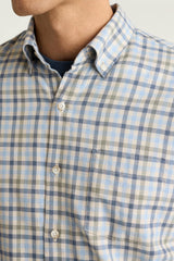 Everyday Lightweight Flannel Shirt / Bonobos - blue cream check