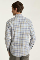 Everyday Lightweight Flannel Shirt / Bonobos - blue cream check