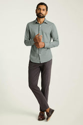Tech Pique Button Down Shirt / Bonobos - green pine