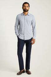 Tech Button Down Shirt / Bonobos - navy wave micro geo