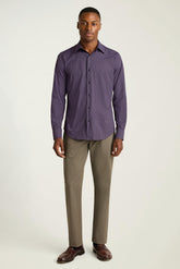 Tech Button Down Shirt / Bonobos - purple rubbel plaid