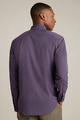 Tech Button Down Shirt / Bonobos - purple rubbel plaid