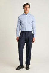 Jetsetter Stretch Dress Shirt / Bonobos - blue micro stripe dash