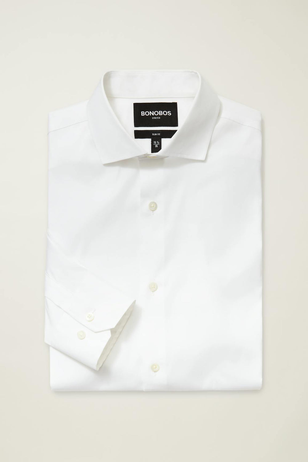 Jetsetter Stretch Dress Shirt - Athletic Fit / Bonobos - solid white