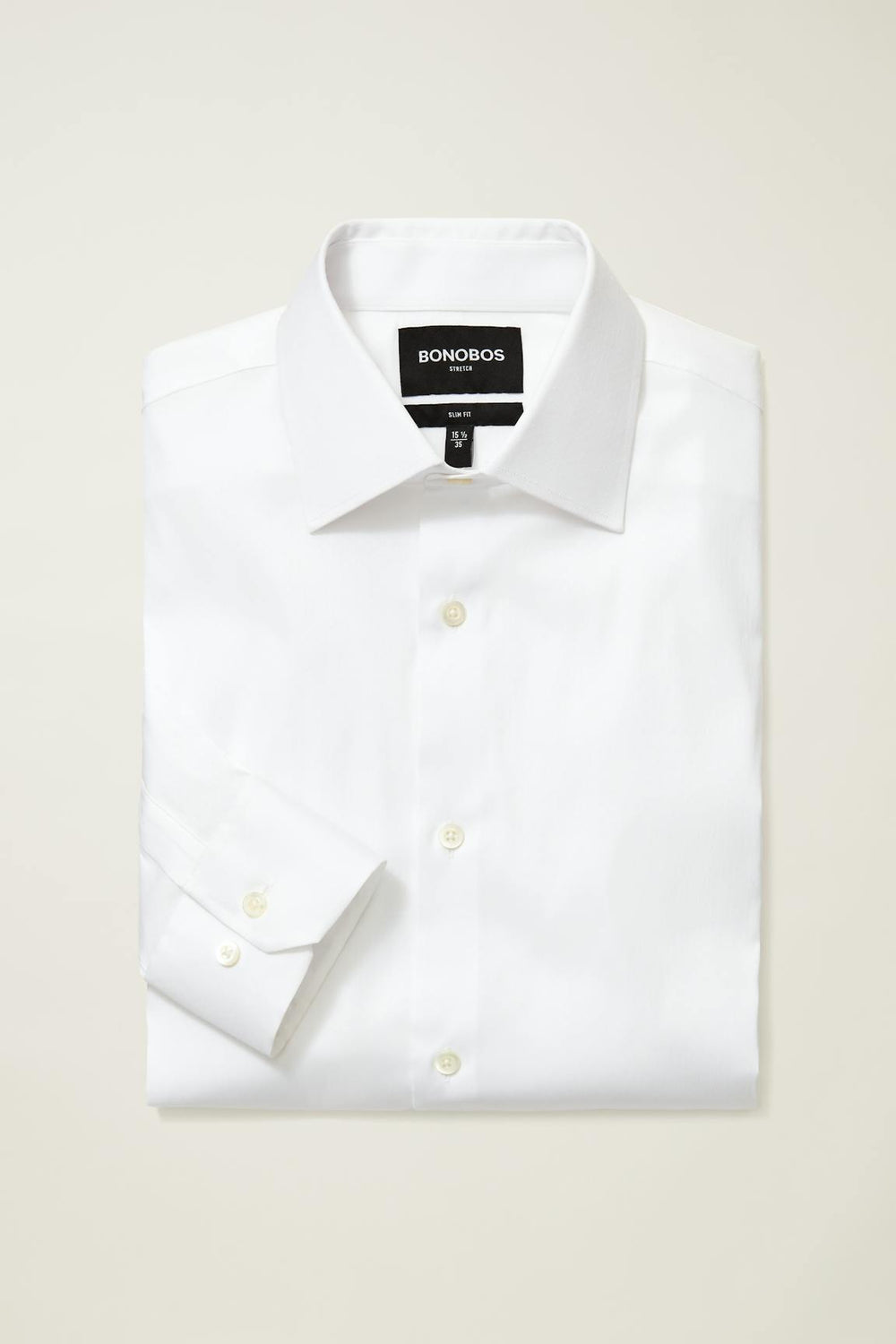 Jetsetter Stretch Dress Shirt - Athletic Fit / Bonobos - white textured dobby
