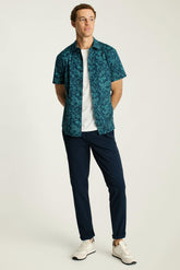 Riviera Short Sleeve Shirt / Bonobos - blue dodo floral