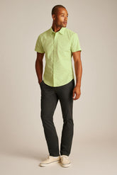 Riviera Short Sleeve Shirt / Bonobos - lime micro floral