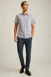 Riviera Short Sleeve Shirt / Bonobos - blue petra floral