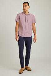 Riviera Short Sleeve Shirt / Bonobos - orchid dobby dot