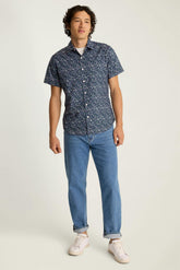Riviera Short Sleeve Shirt / Bonobos - navy odisha floral