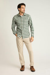 Fireside Flannel Shirt / Bonobos - green shay check