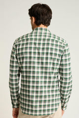 Fireside Flannel Shirt / Bonobos - green shay check