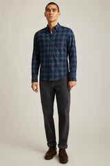 Everyday Lightweight Flannel Shirt / Bonobos - navy tadley plaid