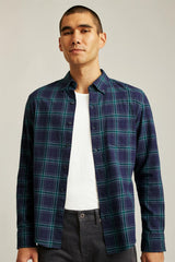 Everyday Lightweight Flannel Shirt / Bonobos - navy tadley plaid