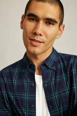 Everyday Lightweight Flannel Shirt / Bonobos - navy tadley plaid