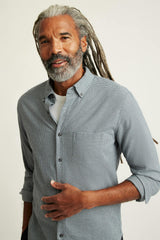 Everyday Lightweight Flannel Shirt / Bonobos - navy grey houndstooth