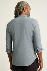 Everyday Lightweight Flannel Shirt / Bonobos - navy grey houndstooth