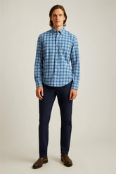 Everyday Lightweight Flannel Shirt / Bonobos - heather blue heywood plaid