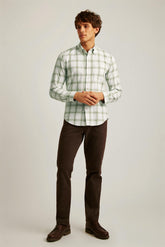 Everyday Lightweight Flannel Shirt / Bonobos - green loden plaid