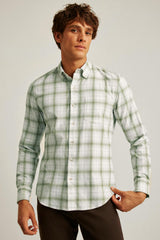 Everyday Lightweight Flannel Shirt / Bonobos - green loden plaid