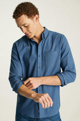 Everyday Lightweight Flannel Shirt / Bonobos - dark navy houndstooth