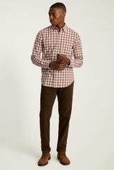 Everyday Lightweight Flannel Shirt / Bonobos - red cream plaid