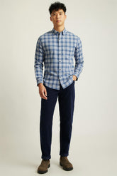 Everyday Lightweight Flannel Shirt / Bonobos - navy white plaid