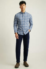 Everyday Lightweight Flannel Shirt / Bonobos - navy white plaid